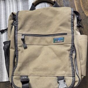 L.L. Bean Men's Olive Green Backpack